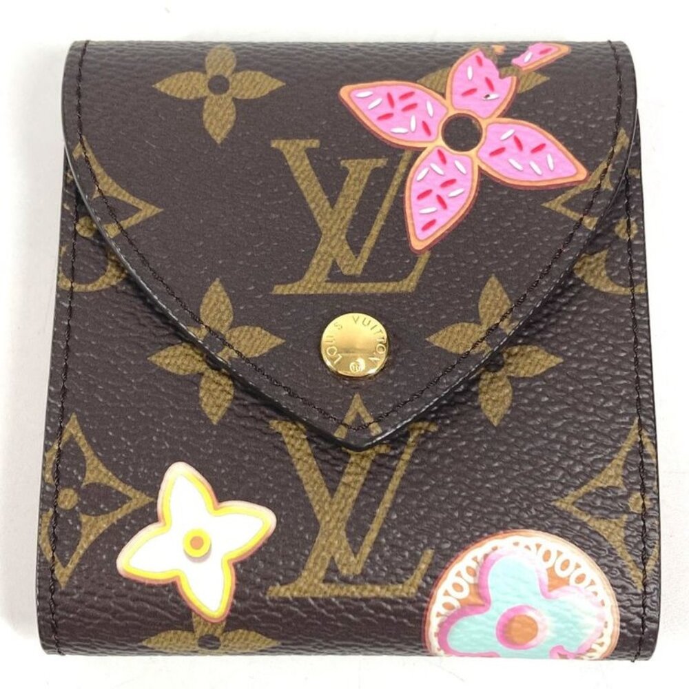Louis Vuitton Note Cover Pad Pouch Monogram Canvas Brown X Red - Picture 1 of 9